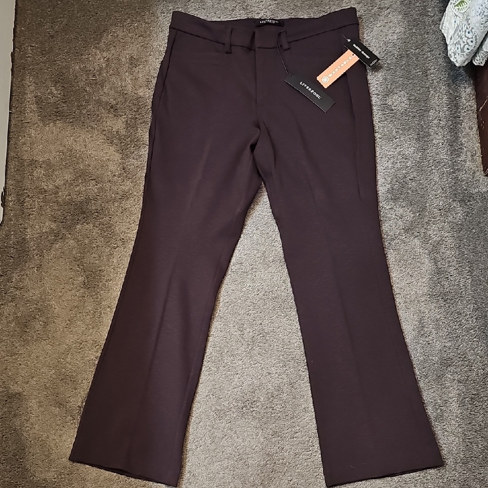 Liverpool Harper Trouser in Currant. NWT. Gorgeous. 16w